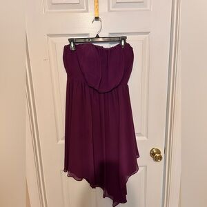 Vince Camuto strapless purple dress
